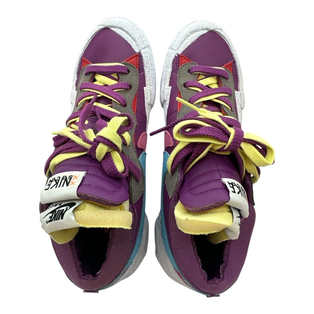 Nike x sacai  Low Purple Yellow Sneakers Women 9 - Picture 13 of 13